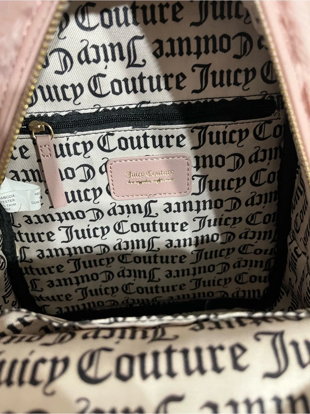NWT! Juicy Couture Let's get Cozy Furry Backpack Dusty Blush